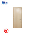 ul listed 20min fire rated fireproof single leaf swing stile & rail wooden door for bedroom